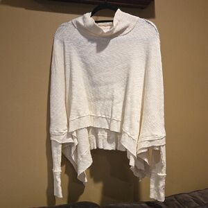 We The Free Off-White Cowl Neck Sweater